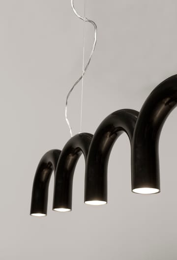 Lampadario Arch 125,6 cm - Nero - Oblure