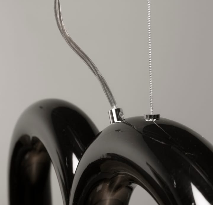 Lampadario Arch 125,6 cm, Nero Oblure