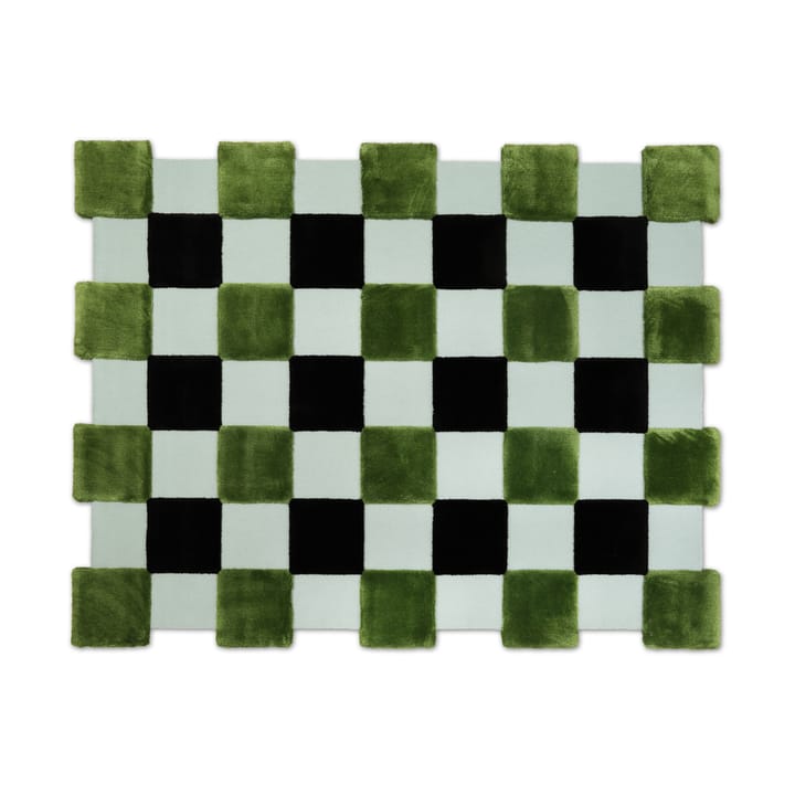 Tappeto ODC Segment Rug Collection Square - Green-black-mint, 142x198 cm - Ogeborg