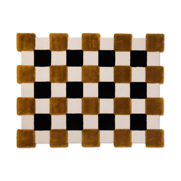 Tappeto ODC Segment Rug Collection Square - Ochre-beige-black, 142x198 cm - Ogeborg