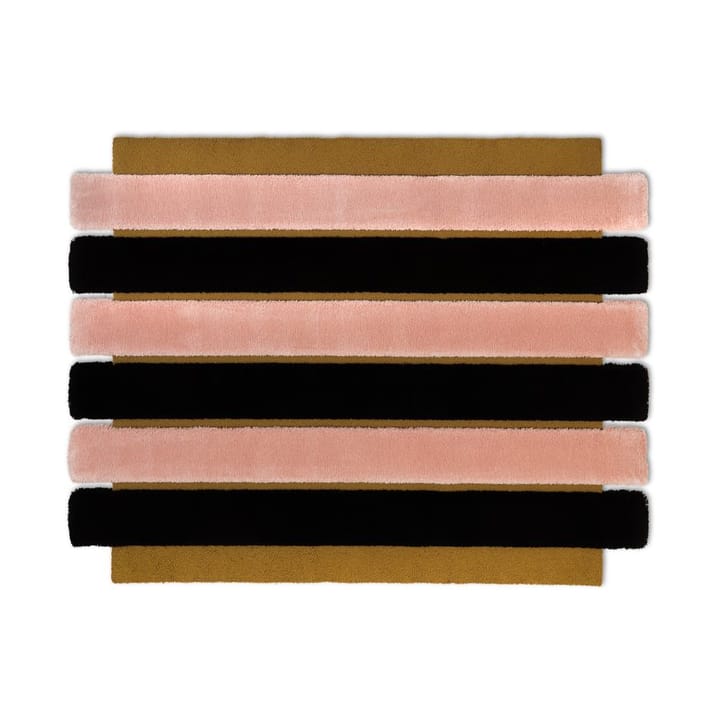 Tappeto ODC Segment Rug Collection Stripe - Golden-blush-black, 154x200 cm - Ogeborg