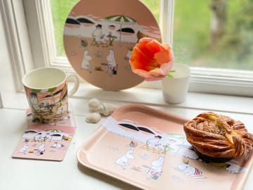 Sottobicchiere Moomin estate 2021 confezione da 4 - Apricot-sand - Opto Design