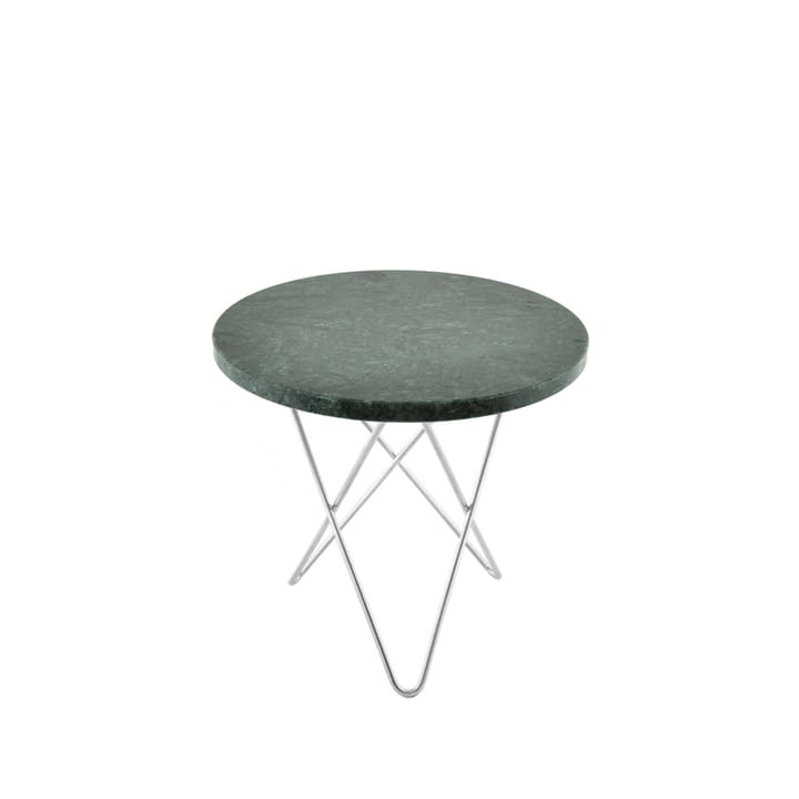 Tavolino Mini O Table - marmo Indio, base in acciaio inox - OX Denmarq