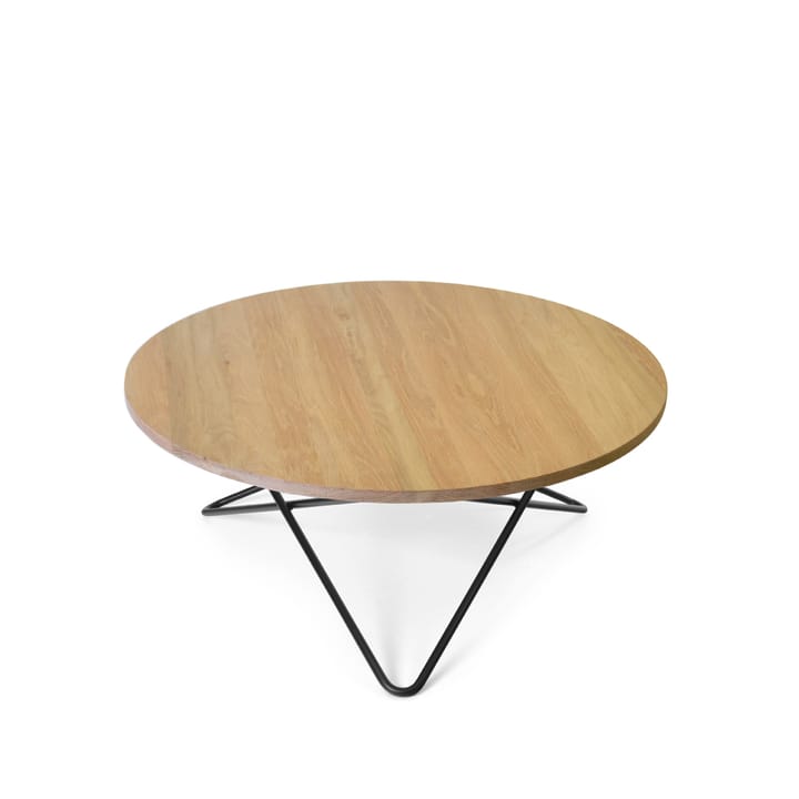 Tavolino O Table - rovere laccato nero, base in rovere laccato nero - OX Denmarq