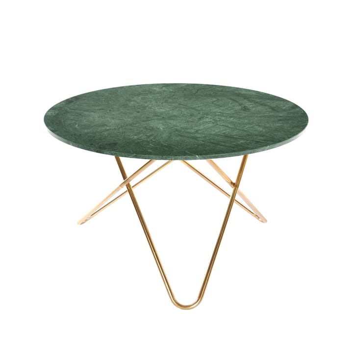 Tavolo da pranzo Big O Table - marmo Indio, base in ottone - OX Denmarq