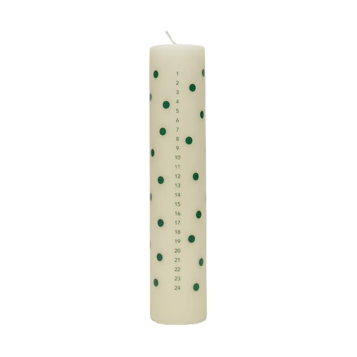 Candela calendario Polka - Bianco sporco-verde - OYOY