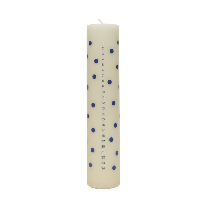 Candela calendario Polka - Offwhite-blu - OYOY