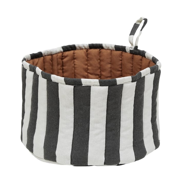 Cesta per pane Toppu Ø24 cm - Nero-bianco-taupe - OYOY