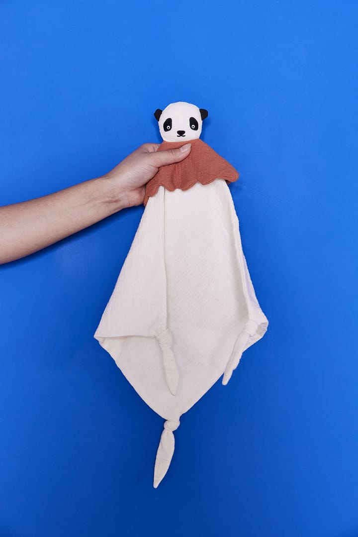 Copertina per le coccole Lun Lun Panda 40x40 cm, Offwhite OYOY