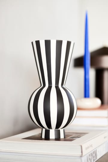 Vaso Toppu Ø14,5 cm - Bianco-nero - OYOY