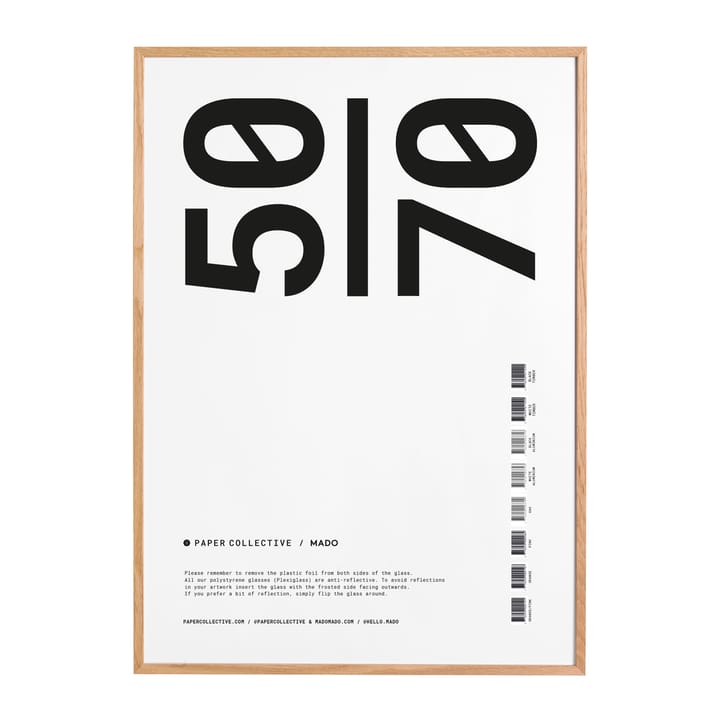 Cornice Paper Collective plexiglas-rovere - 50x70 cm - Paper Collective