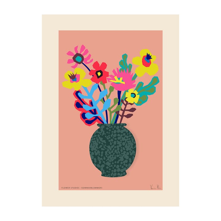 Poster Flower Studies 02 (Sommar) - 50x70 cm - Paper Collective