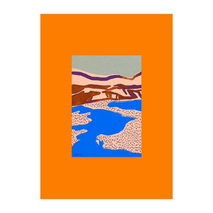 Poster Orange Landscape - 50x70 cm - Paper Collective