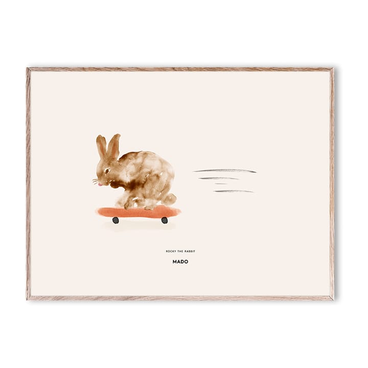 Poster Rocky the Rabbit, 30x40 cm Paper Collective