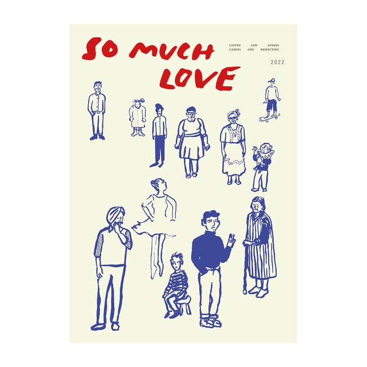 Poster So Much Love  - 30x40 cm - Paper Collective