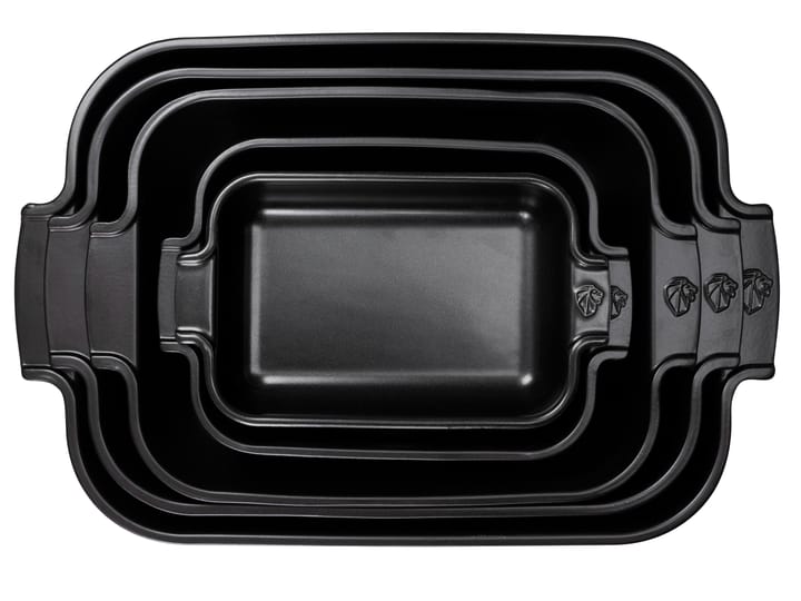 Piatto in ceramica Appolia 40x27 cm, Satin black Peugeot