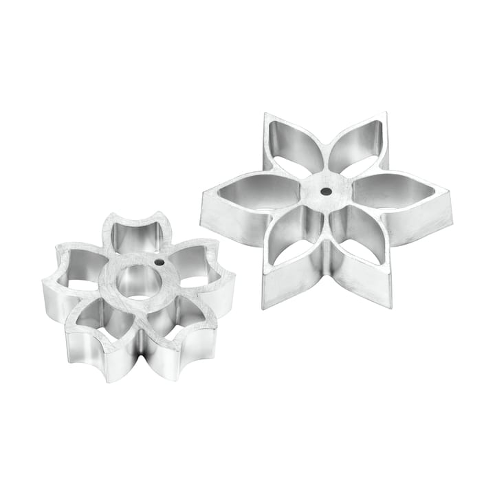 Plate-it flower power set di formine 2 pezzi - Acciaio - Plate It