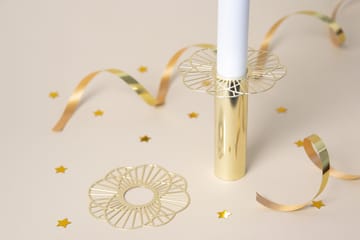 Decorazione per candela Sun, confezione da 2 - Oro - Pluto Design