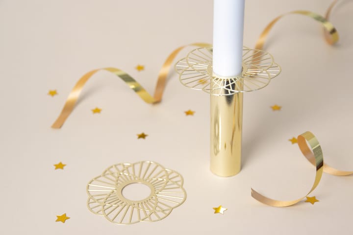 Decorazione per candela Sun, confezione da 2 - Oro - Pluto Design