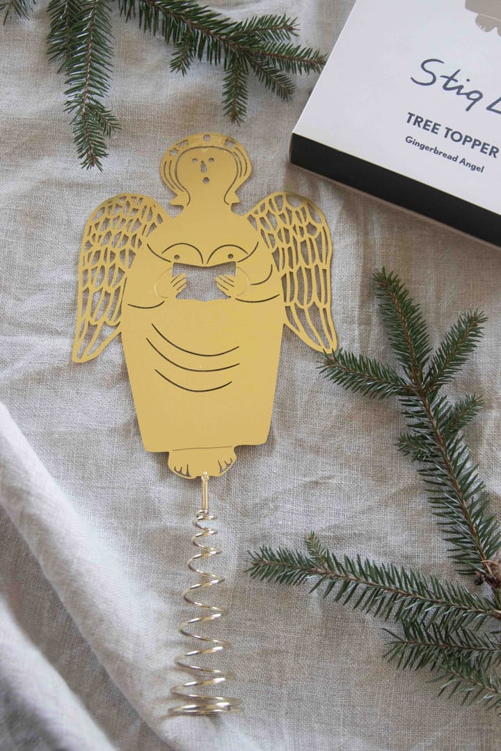 Puntale Stig L gingerbread angel tree topper - Ottone - Pluto Design