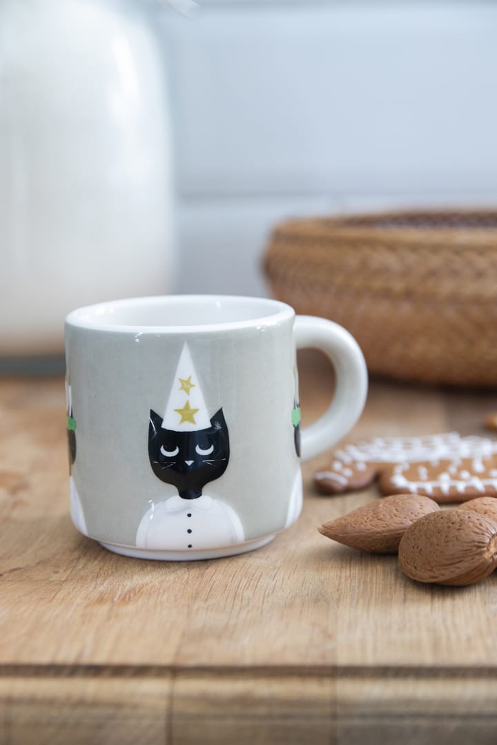 Tazza Christmas cats, Grigio-bianco-nero Pluto Design