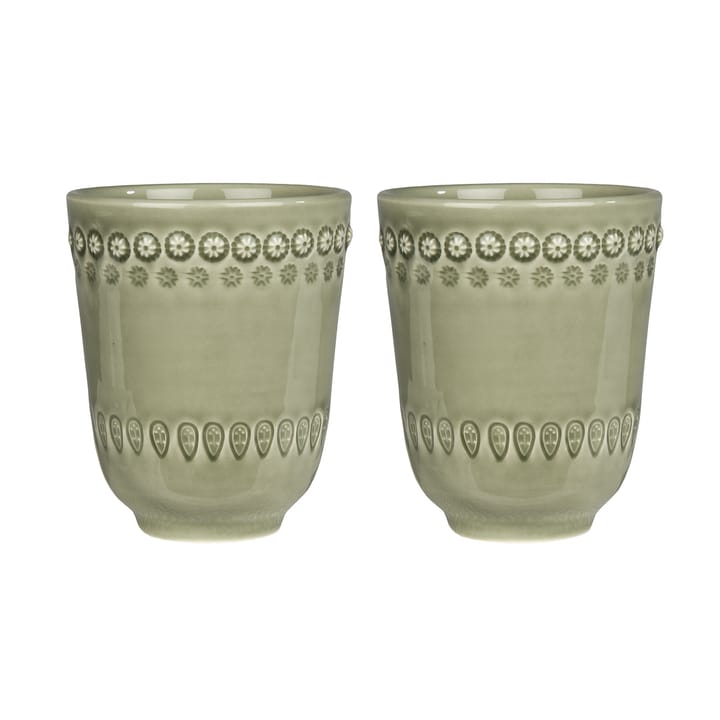 Tazza Daisy 35 cl confezione da 2 - faded army (verde) - PotteryJo