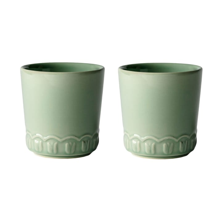 Tazzina Tulipa 20 cl confezione da 2 - Verona green - PotteryJo