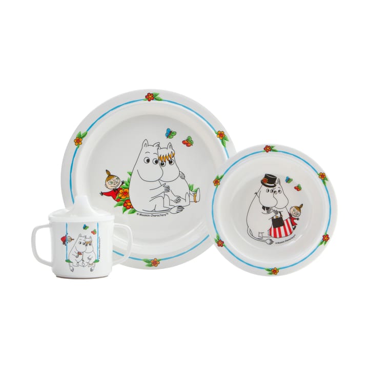 Set per bambini di Mumin 3 pezzi - Bianco - Rätt Start