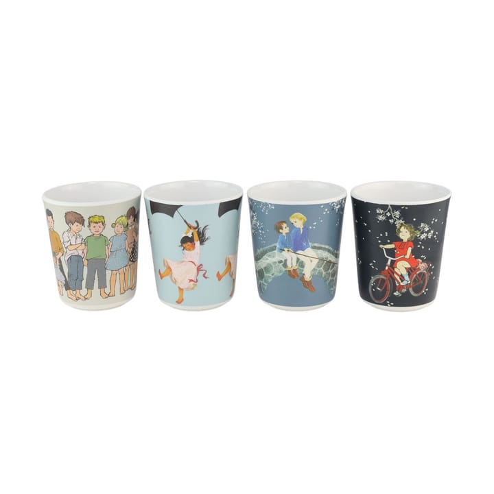 Tazze da collezione Astrid Lindgren 15 cl confezione da 4 - Multi - Rätt Start