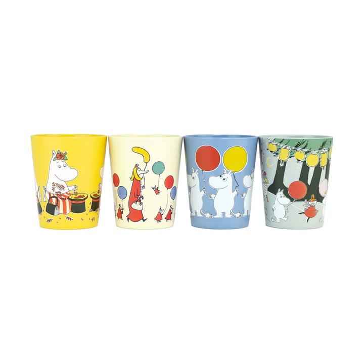 Tazze da collezione Mumin Festività 15 cl set da 4 - Multi - Rätt Start