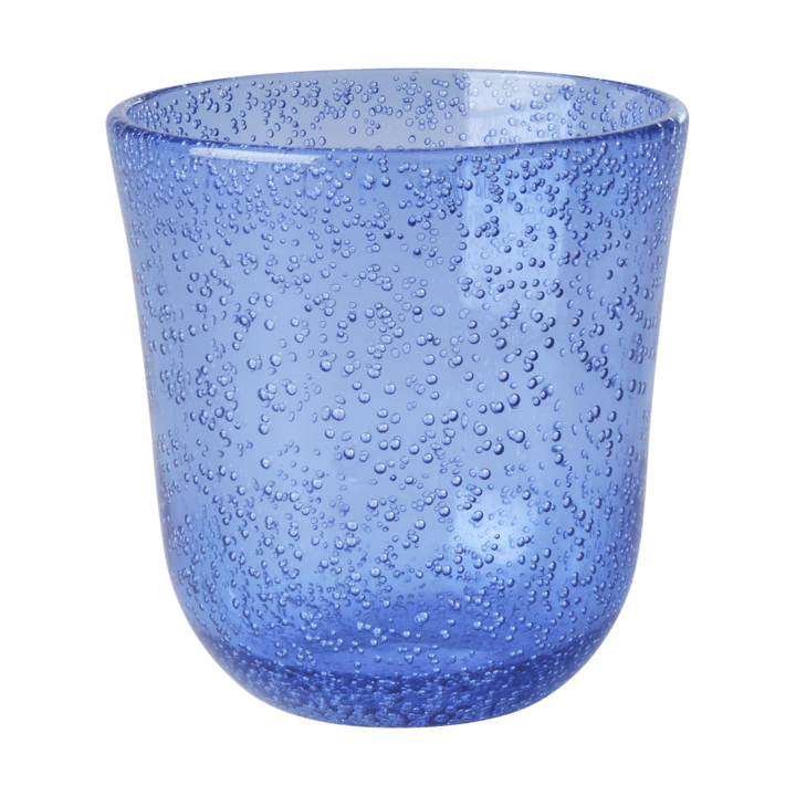 Bicchiere Tumbler design a bolle in acrilico Rice 41 cl - Blu - RICE