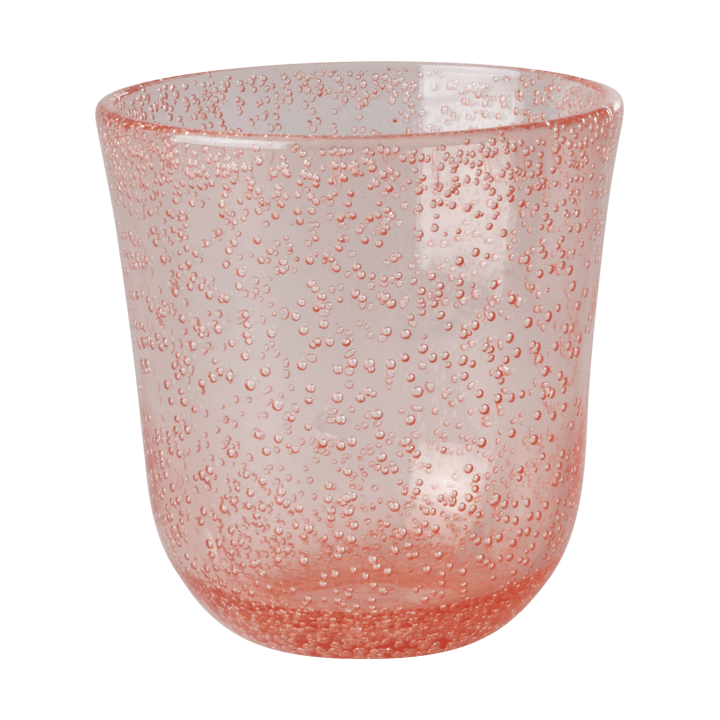 Bicchiere Tumbler design a bolle in acrilico Rice 41 cl - Pesca - RICE