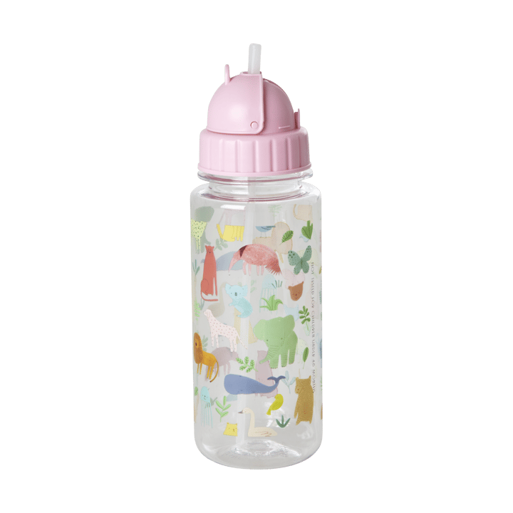 Bottiglia per bambini Rice 50 cl - Sweet Jungle Print - Rosa Tenue - RICE