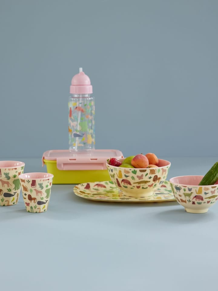 Bottiglia per bambini Rice 50 cl, Sweet Jungle Print - Rosa Tenue RICE