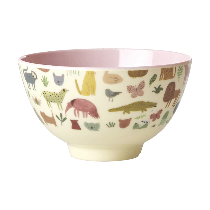 Ciotola in melammina piccola Rice - Sweet Jungle Print - Rosa Soft - RICE