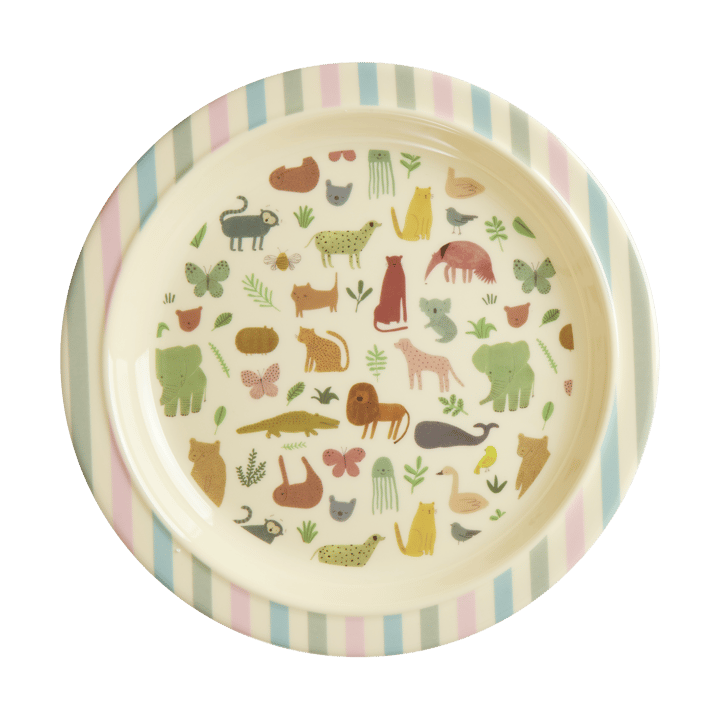 Piatto per bambini Ø 22 cm Rice - Sweet Jungle Print - RICE