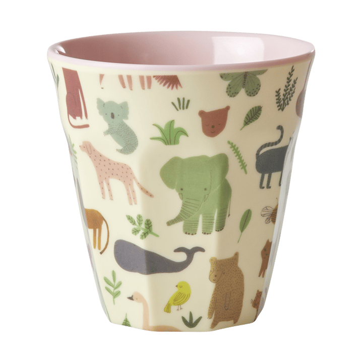 Tazza in melammina M Rice - Sweet Jungle Print-Rosa Tenue - RICE