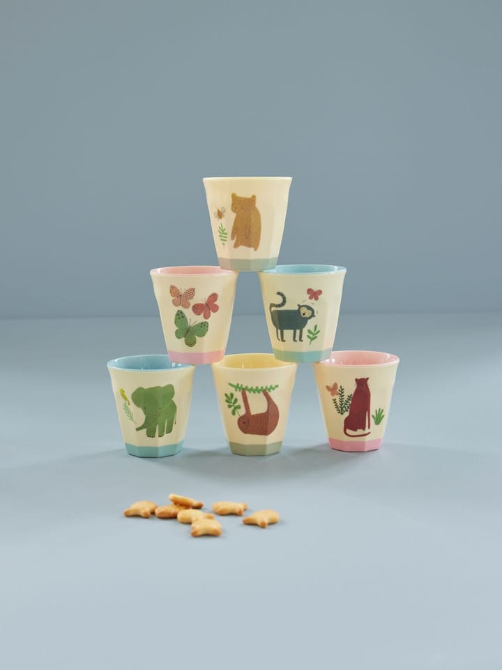 Tazza in melammina S confezione da 6 Rice - Sweet Jungle - RICE