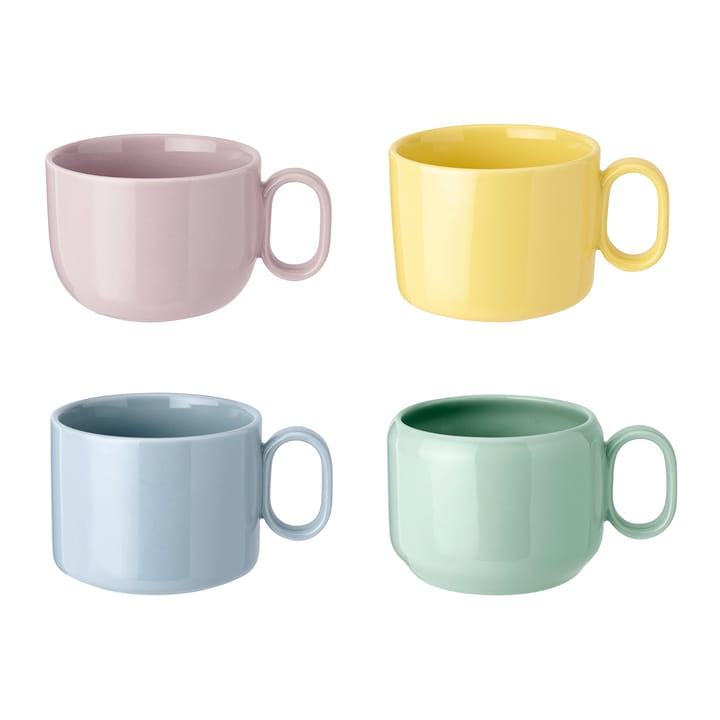 Tazza MIX'N'MATCH 29 cl confezione da 4 - blu-giallo-rosa-verde - RIG-TIG