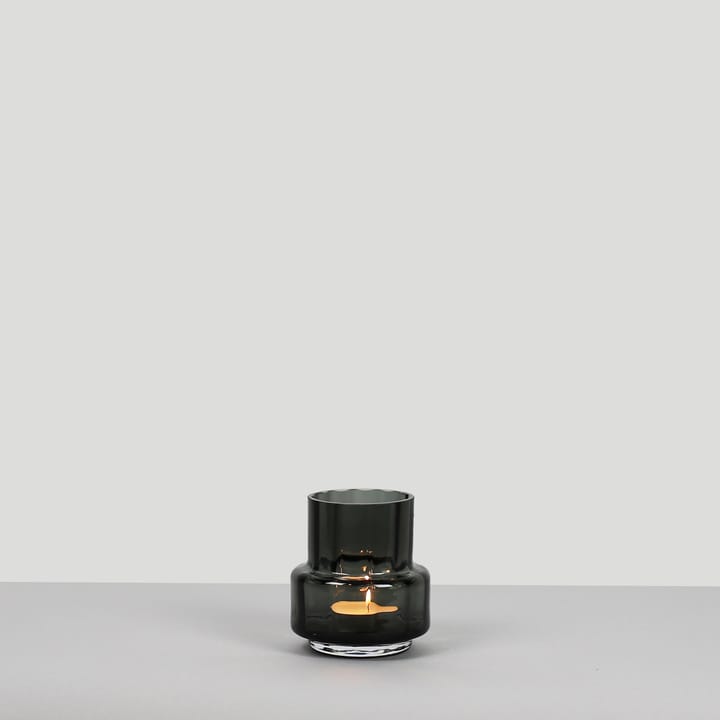 Portacandele Hurricane Reflections Tealight nr. 25, Grigio fumo Ro Collection