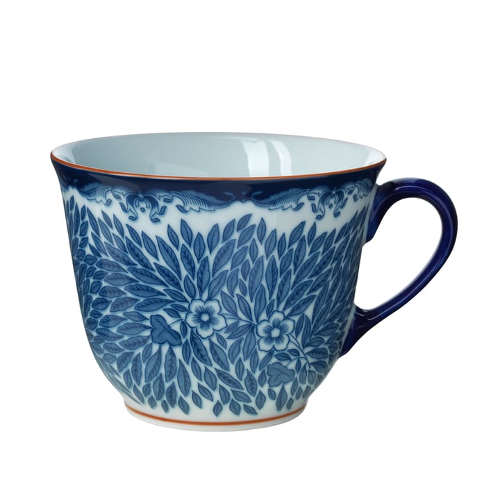 Tazza 40 cl e piatto Ø20 cm Ostindia Floris - Blu - Rörstrand