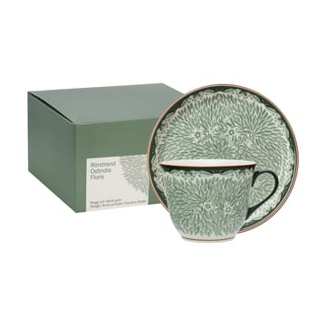 Tazza 40 cl e piatto Ø20 cm Ostindia Floris - Verde - Rörstrand