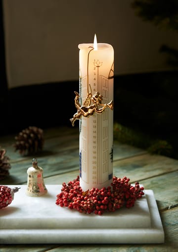 Decorazione natalizia angelo con tromba Karen Blixen, 6,5 cm - Dorato - Rosendahl