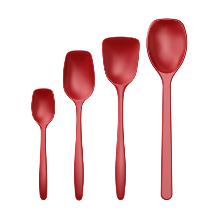 Set di mestoli Classic da 4 pezzi - Rosso - Rosti