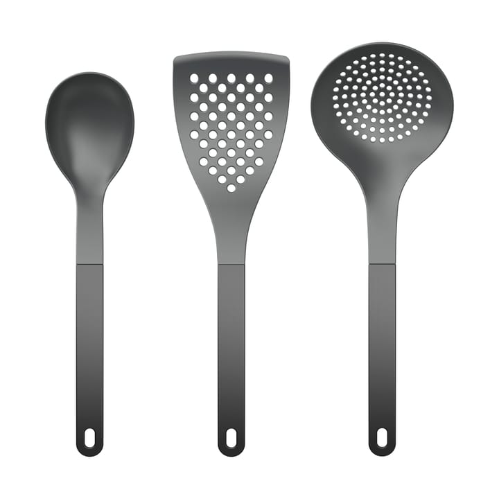 Utensili da cucina Optima 2 3 pezzi - Nylon nero - Rosti