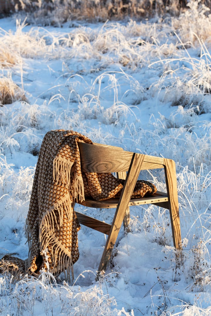 Plaid Isak 150x210 cm, Chestnut Røros Tweed