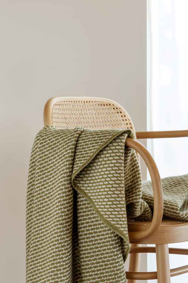 Plaid Mello 150x210 cm, Leaf green Røros Tweed