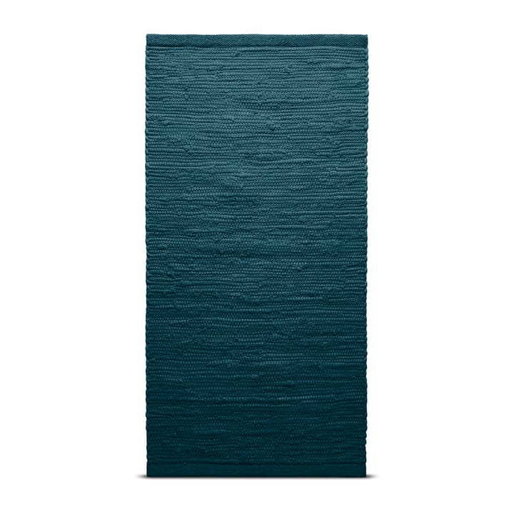 Tappeto Cotton 170x240 cm - petroleum (blu petrolio) - Rug Solid