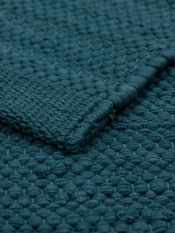 Tappeto in cotone 140x200 cm - petroleum (blu petrolio) - Rug Solid