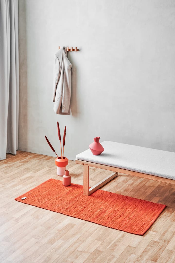 Tappeto in cotone 65x135 cm, solar orange (arancione) Rug Solid